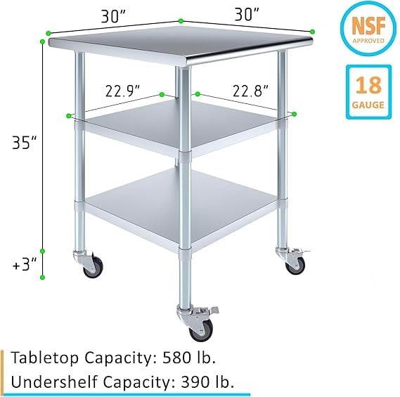 30x30 Heavy Duty Work Table