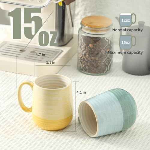 Porcelain Coffee Mugs Set of 6 (6 Count)