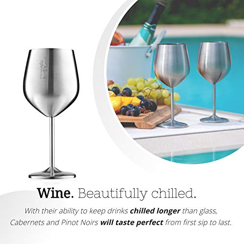 Stainless Steel Wine Glass (2 Count)