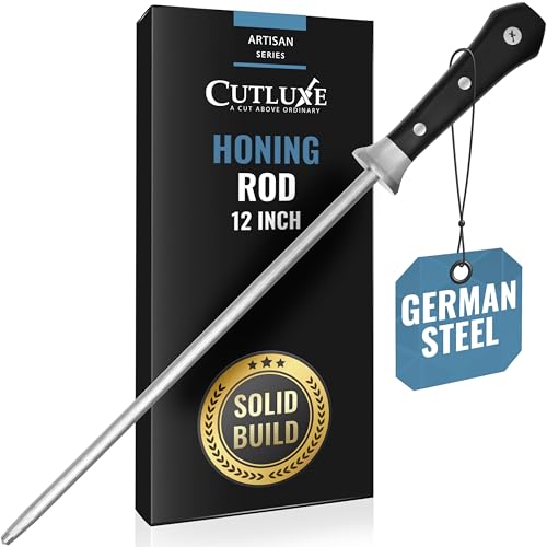 Honing Rod 12" Sharpening Steel for Kitchen Knives