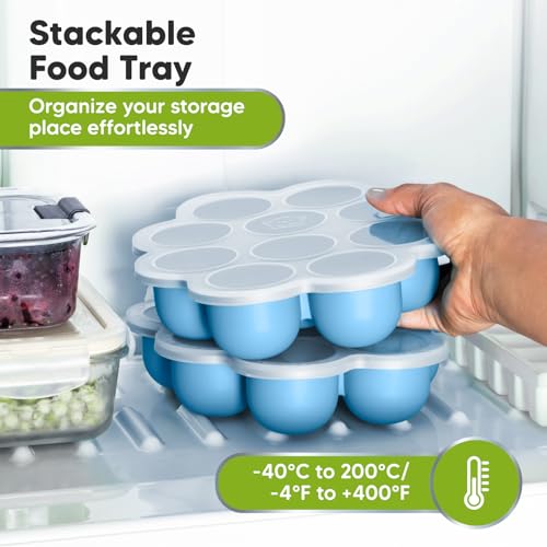 Silicone Food Freezer Trays with Lid