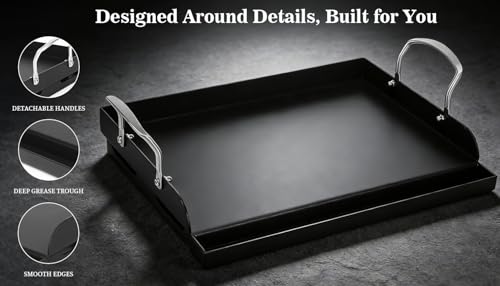17" x 13" Cast Iron Grill Griddle Kit