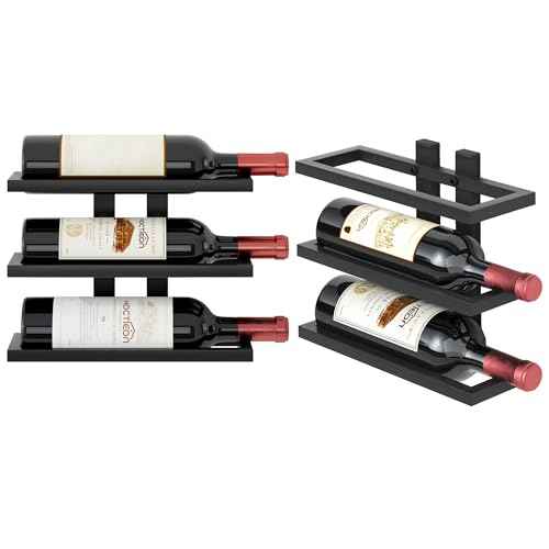 3 Tier Wall Mount Wine Rack (3 Count)