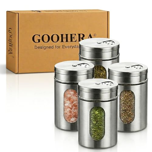 4 Piece Salt and Pepper Shakers Set