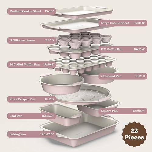 Nonstick Stackable Bakeware Set (22 Count)