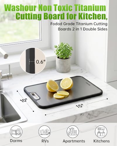 Non Toxic Titanium Cutting Board for Kitchen