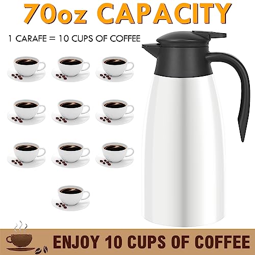 70oz Thermal Coffee Carafe Insulated Coffee Thermos Airpot