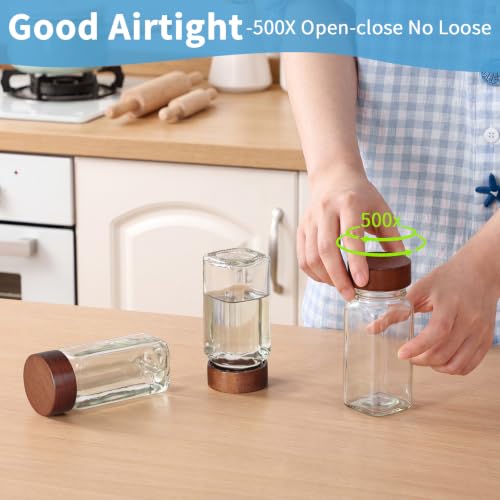 Glass Spice Jars with Labels (96 Ounce)