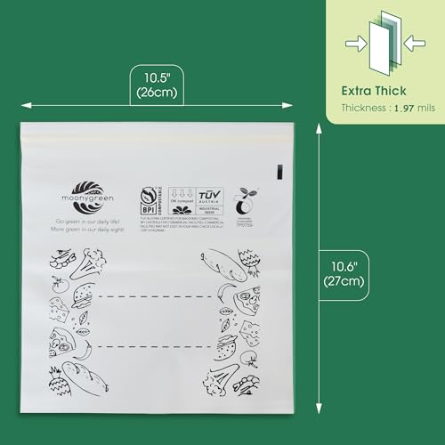 Compostable Food Storage Bags (50 Count)