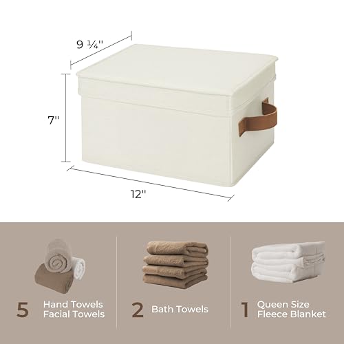 Fabric Storage Bins with Lids (3 Count)
