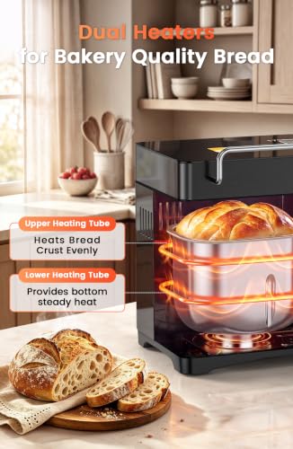 Premium 2.2LB Convection Bread Maker Dual Heaters