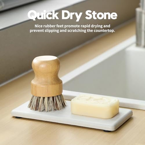 2PCS 7"x3.5" Water Absorbing Bathroom Sink Vanity Trays (2 Count)