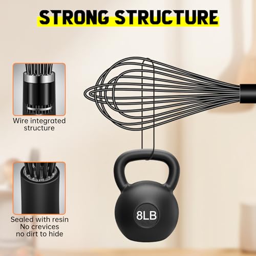 4 Pieces Silicone Whisks Set
