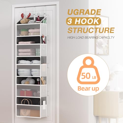 Over the Door Organizer with 5 Front & 10 MeshSide Pockets