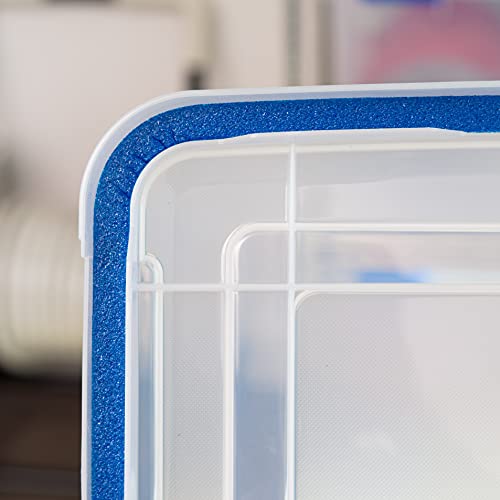 3 Pack 74 Qt Storage Bins with Gasket Lids (3 Count)
