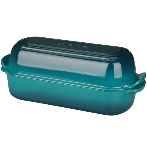 Enameled Cast Iron Loaf Pan with Lid