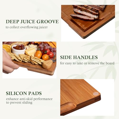 Bamboo Cutting Boards for Kitchen (3 Count)