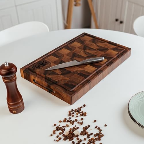 Handmade Personalized Walnut End Grain Cutting Board