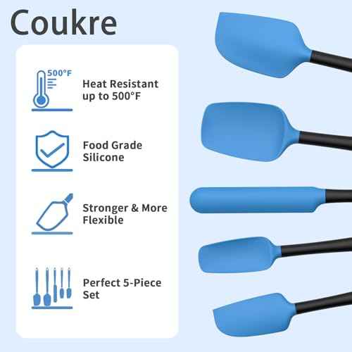 Silicone Spatula Set of 5 (5 Count)