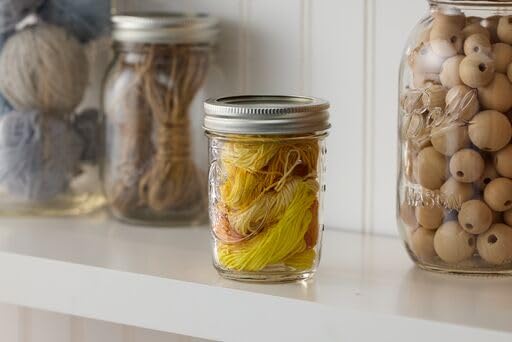 Regular Mouth Glass Mason Jars with Lids and Bands (176.3698 Ounce)