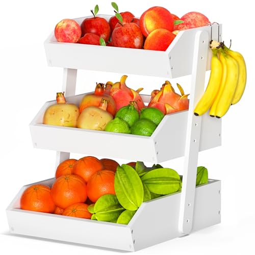 Bamboo Fruit Basket for Kitchen