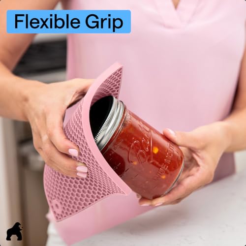 BPA Free Silicone Oven Mitts and Pot Holders Set (4 Count)