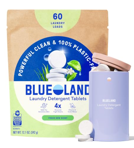 100% Plastic Free Laundry Detergent Tablets Set (61 Count)
