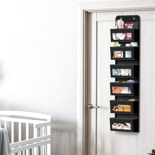 6 Clear Window Pocket Over Door Hanging Organizer