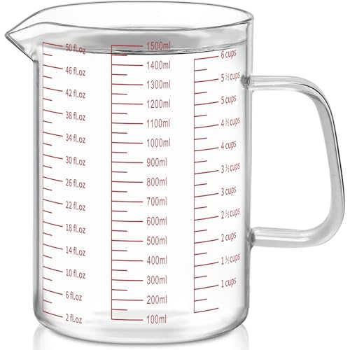 6 Cups Glass Measuring Cup