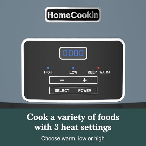 8 Quart Programmable Slow Cooker with Timer Keep Warm