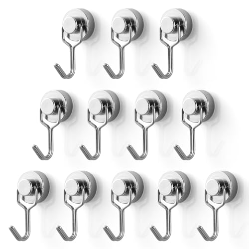 Mini Magnetic Hooks (12 Count)
