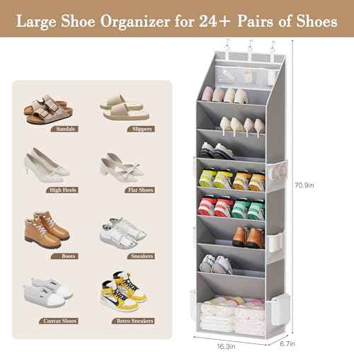Shoe Storage Over the Door Shoe Organizer (2 Count)