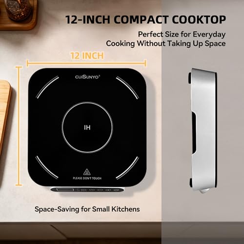 Portable Induction Cooktop 1800W 10 Power Levels&Probe