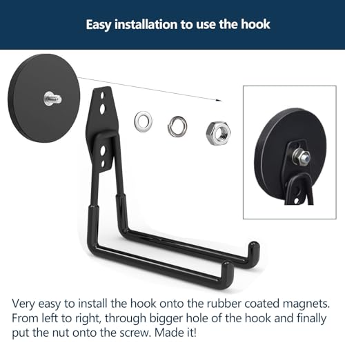Large Magnetic Hooks Heavy Duty (2 Count)