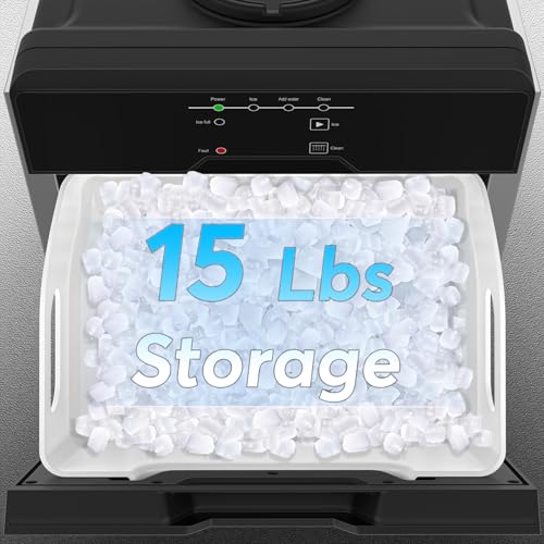 Nugget Ice Maker Countertop Dual Water Inlet Options
