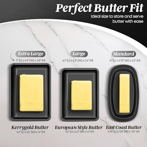 Extra Large Ceramic Butter Dish with Lid