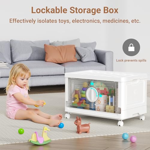 360Qt Lockable Stackable Storage Bins with Lids (3 Count)