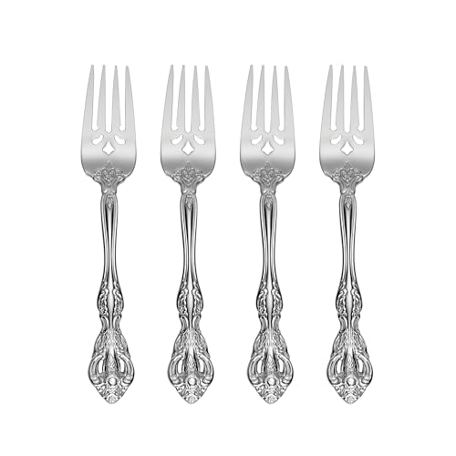 Michelangelo Salad Forks Silverware Set for 4 (4 Count)