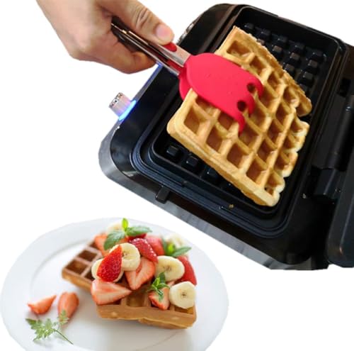 Professional Easy Grip Waffle Tongs with Heat