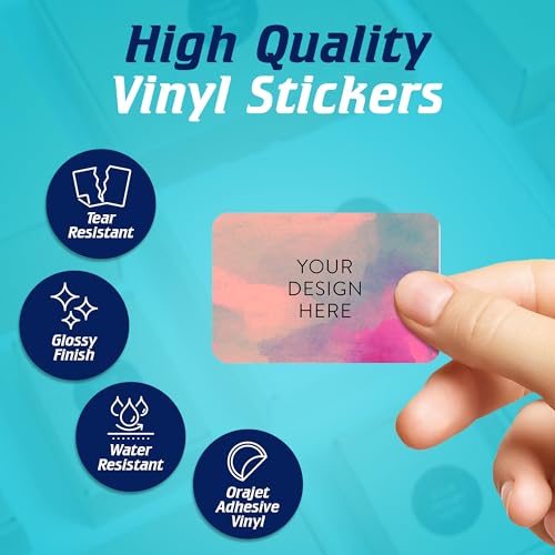 100 Custom Vinyl Stickers (100 Count)