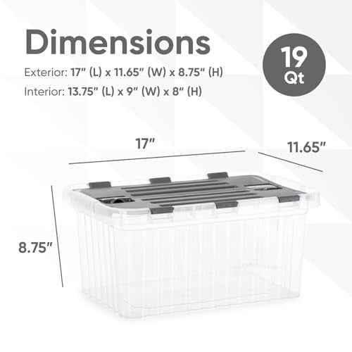Clear Storage Box with Lid