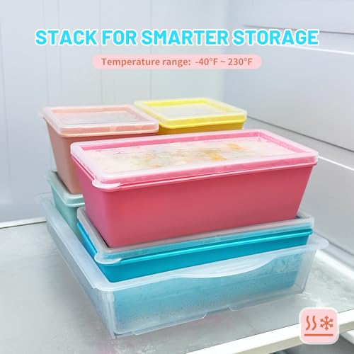 Silicone Freezer Molds with Lids (6 Count)