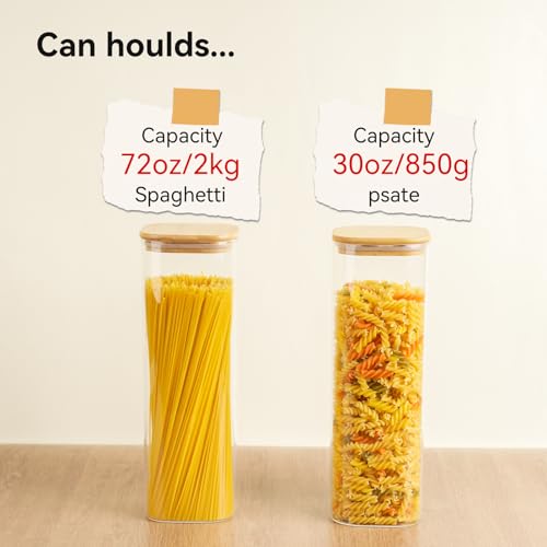 Glass Spaghetti Pasta Storage Container