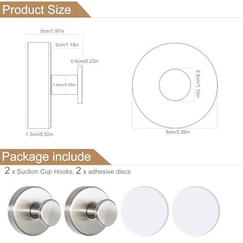 Suction Cup Hooks for Shower