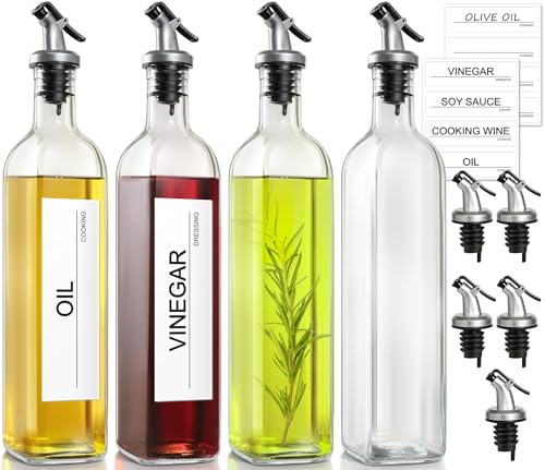 Olive Oil Dispenser for Kitchen (4 Count)