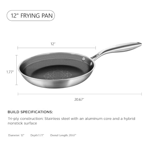 12 Inch Stainless Steel Pan