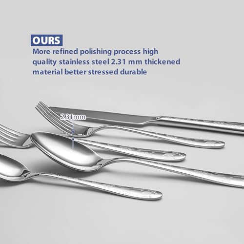 40 Piece Silverware Set Service for 8 (40 Count)