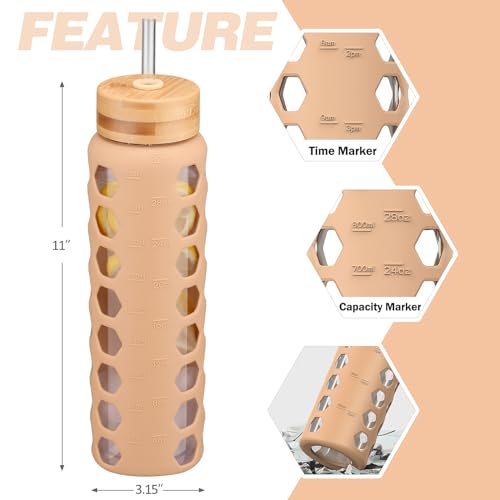 Glass Water Bottle