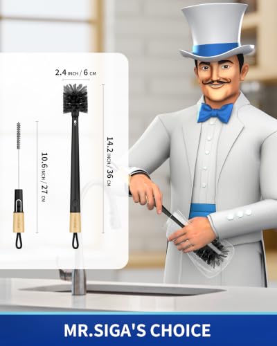 Water Bottle Brush and Straw Cleaner Brush with Long Handle