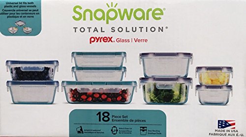 18 piece Pyrex Glass Food Storage Set